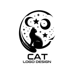 Cat Vector Logo Design