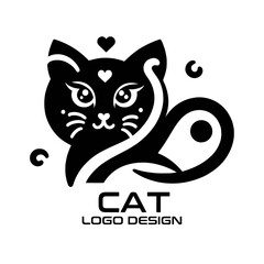 Cat Vector Logo Design