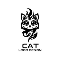 Cat Vector Logo Design