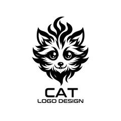 Cat Vector Logo Design