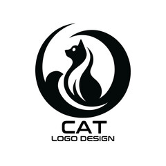 Cat Vector Logo Design