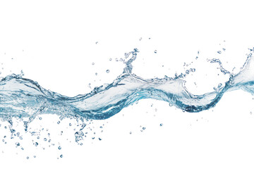 PNG Water line splash liquid blue wave.