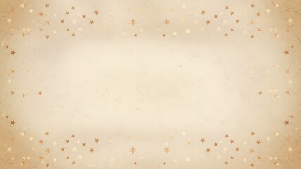 Beige Background with Scattered Golden Stars