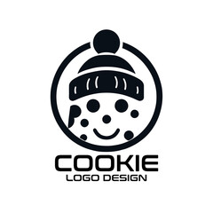 Obraz premium Cookie Vector Logo Design
