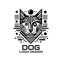 Obraz premium Dog Vector Logo Design 