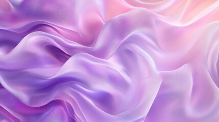 Fototapeta premium Abstract Wavy Purple and Pink Gradient Background - Digital Art, 3D Render, Smooth Lines
