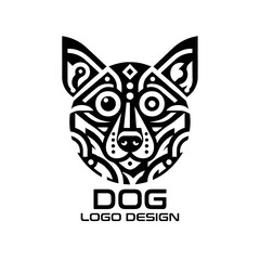 Fototapeta premium Dog Vector Logo Design 