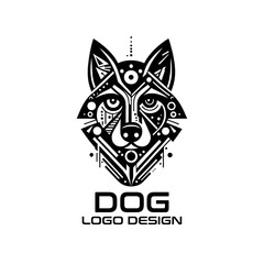 Fototapeta premium Dog Vector Logo Design 