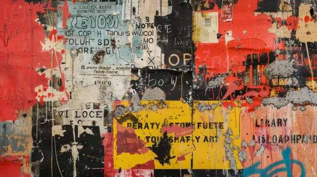 A detailed view of a wall covered in artistic quotes and words of inspiration a reminder for young artists to never stop creating.