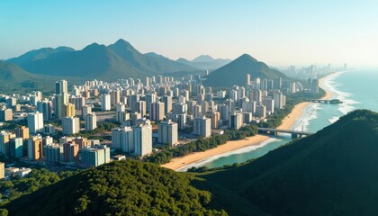  Vibrant cityscape meets serene nature