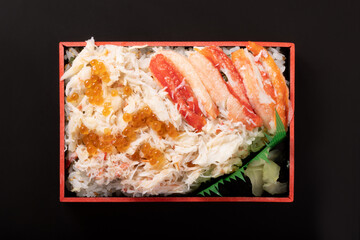 本ずわい蟹とイクラのちらし寿司