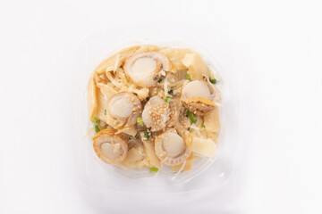 ホタテとメンマのねぎ生姜あえ