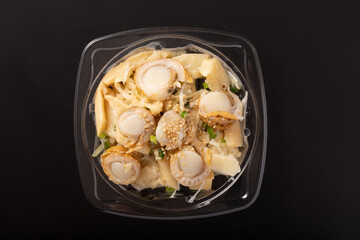 ホタテとメンマのねぎ生姜あえ