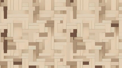 Naklejka premium Abstract 3D Pattern of Light Wooden Blocks