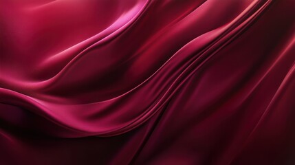 Obraz premium Abstract Red Silk Fabric Drape, Elegant Smooth Textile Background, Close-Up Texture