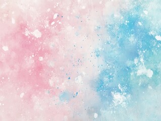 Fototapeta premium Abstract Watercolor Background with Pink, Blue, and White Splashes