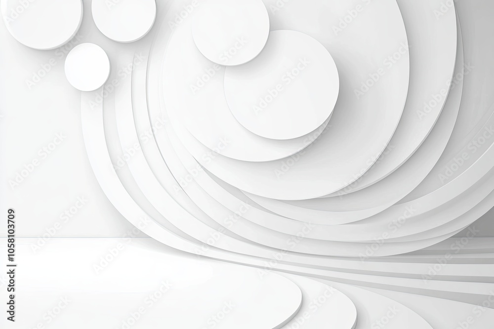 Poster Create a Stunning Abstract Gray Background Featuring Minimalist Geometric Shapes for Web Design