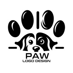 Paw Vector Logo Design 