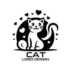 Cat Vector Logo Design