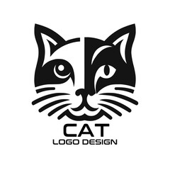 Cat Vector Logo Design