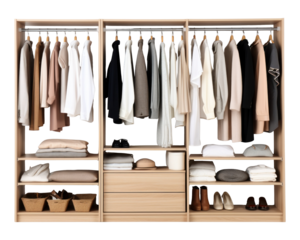 PNG Wardrobe furniture closet room.