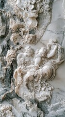 Obraz premium Captivating Marble Relief Depicting Serene Scene