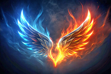 heart in fire. fire, flame, hot, heat, burn, burning, bonfire, orange, light, fiery, black, inferno, warm, fireplace, blaze, heart, danger, blazing, smoke, yellow, design, flames, red, energy, illustr