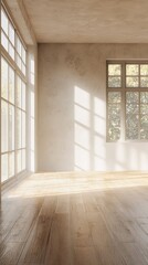 Fototapeta premium Bright and Airy Gallery Room with Natural Light