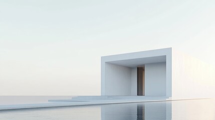 Modern Minimalist House in Serene Landscape