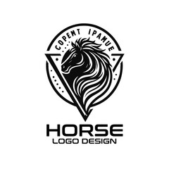 Horse Vector Logo Design
