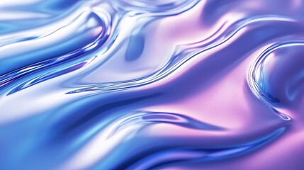 Abstract metallic liquid surface with wavy