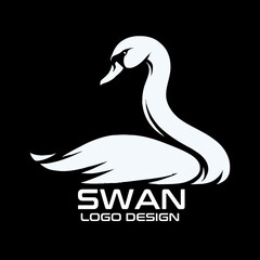 Swan Vector Logo Design
