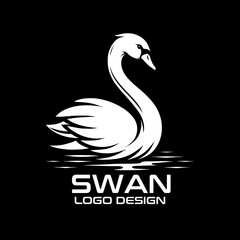 Swan Vector Logo Design