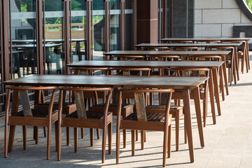 Outdoor Cafe Seating Arrangement