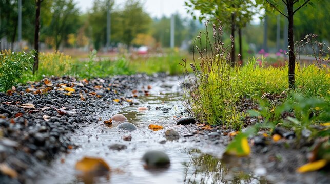 Close-Up of Stormwater Management Practices