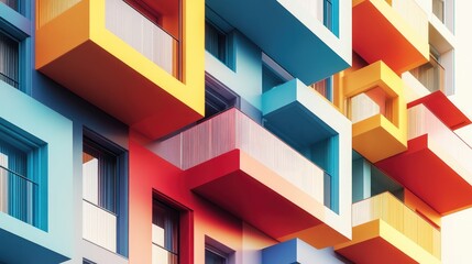 Innovative 3D Design of Contemporary Apartment Facade