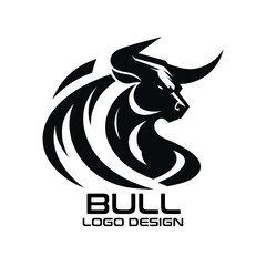 Bull Vector Logo Design 