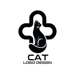 Cat Vector Logo Design