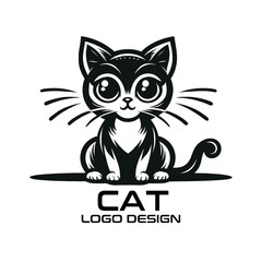 Cat Vector Logo Design