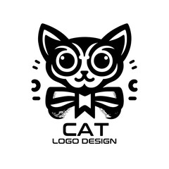 Cat Vector Logo Design
