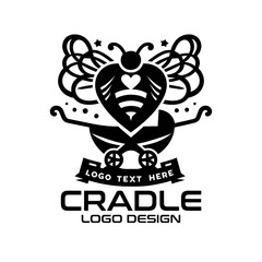 Cradle Vector Logo Design
