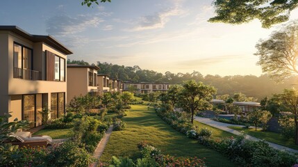 Stunning Luxury Townhouses with Lush Green Surroundings