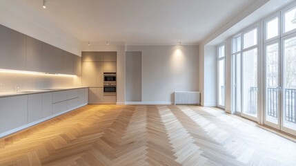 Obraz premium Spacious Minimalist Interior Design Concept
