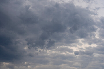 Obraz premium Nubes de Tormenta Severa con Nubes Negras altas