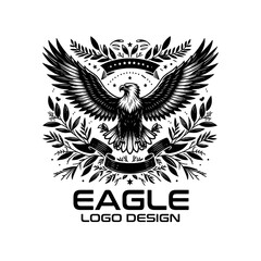 Obraz premium Eagle Vector Logo Design