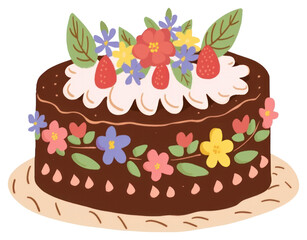 PNG Chocolate cake dessert food sachertorte.