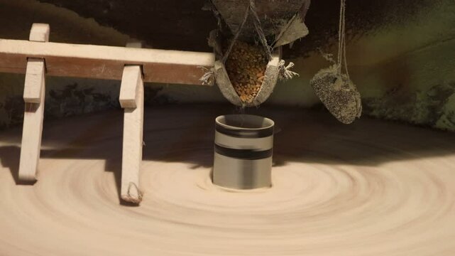 Old traditional stone flour mill