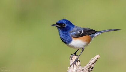 Obraz premium Vibrant Bluebird in Natures Palette
