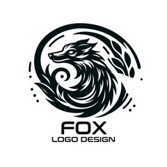 Naklejka premium Fox Vector Logo Design