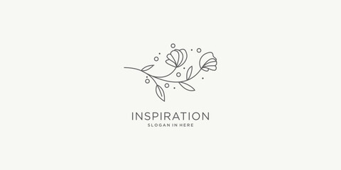 Inspiration Abstract flower icon